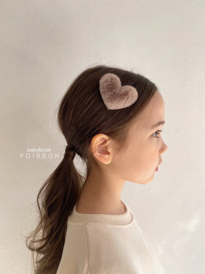Poisson - Korean Children Fashion - #todddlerfashion - M Heart Hairpin - 3