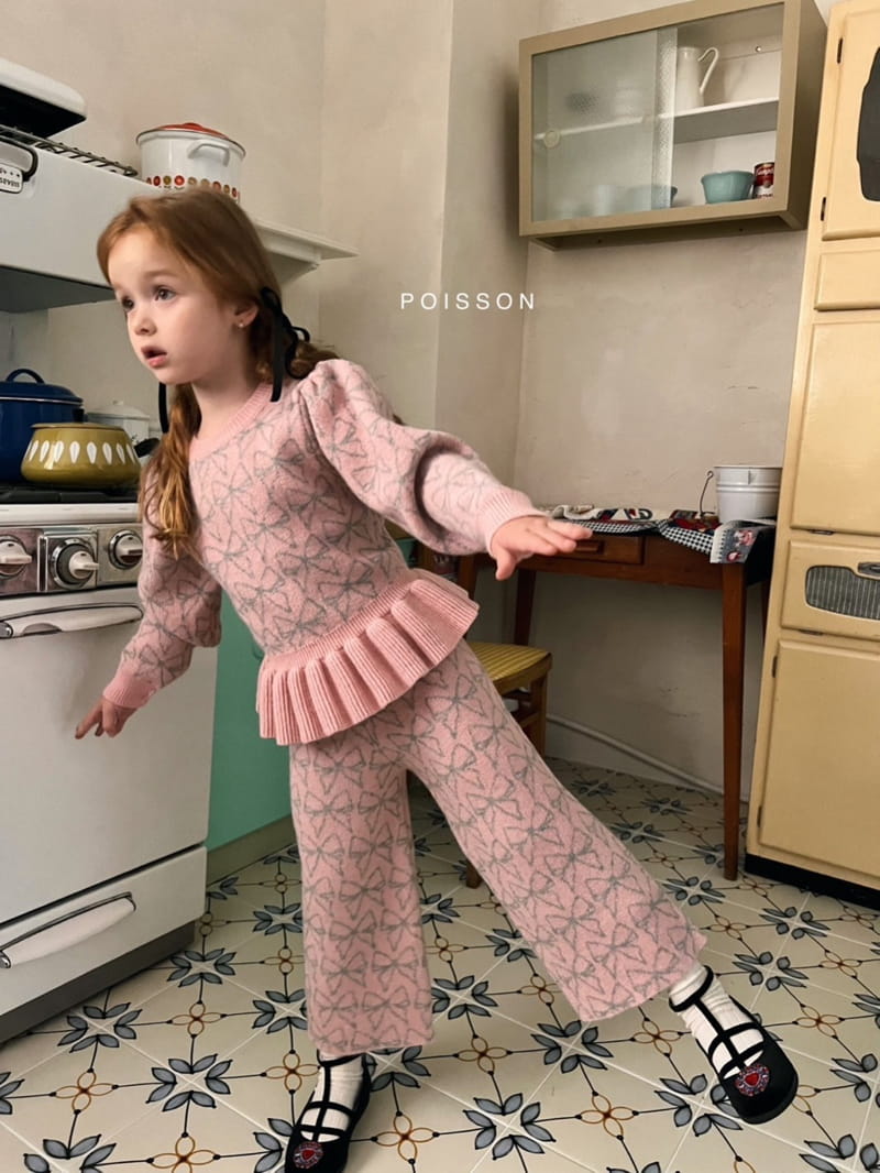 Poisson - Korean Children Fashion - #toddlerclothing - Ribbon Frill Set UP - 6