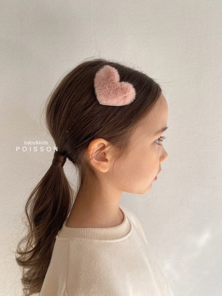 Poisson - Korean Children Fashion - #todddlerfashion - M Heart Hairpin - 4