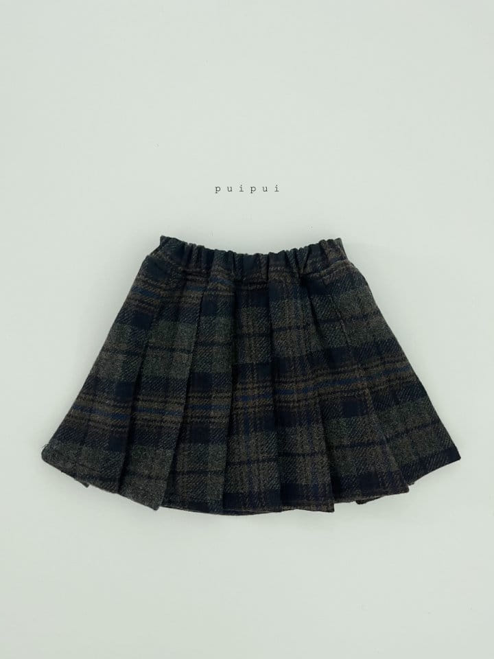 Puipui - Korean Children Fashion - #childofig - Henry Check Skirt - 4