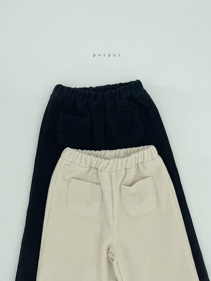 Puipui - Korean Children Fashion - #childrensboutique - Fleece Pocket Pants - 11