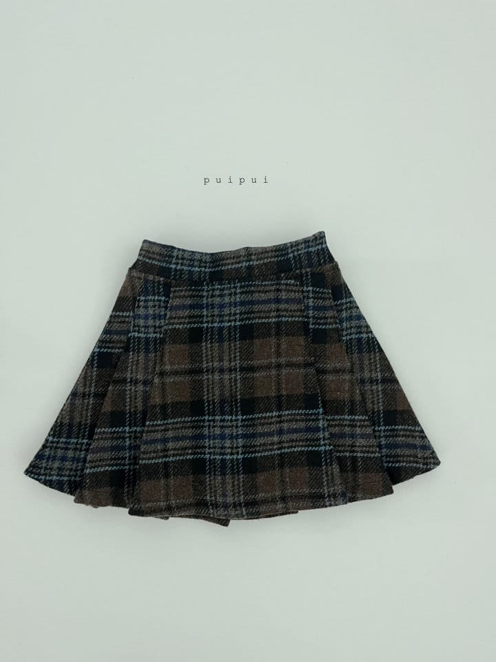 Puipui - Korean Children Fashion - #designkidswear - Henry Check Skirt - 5