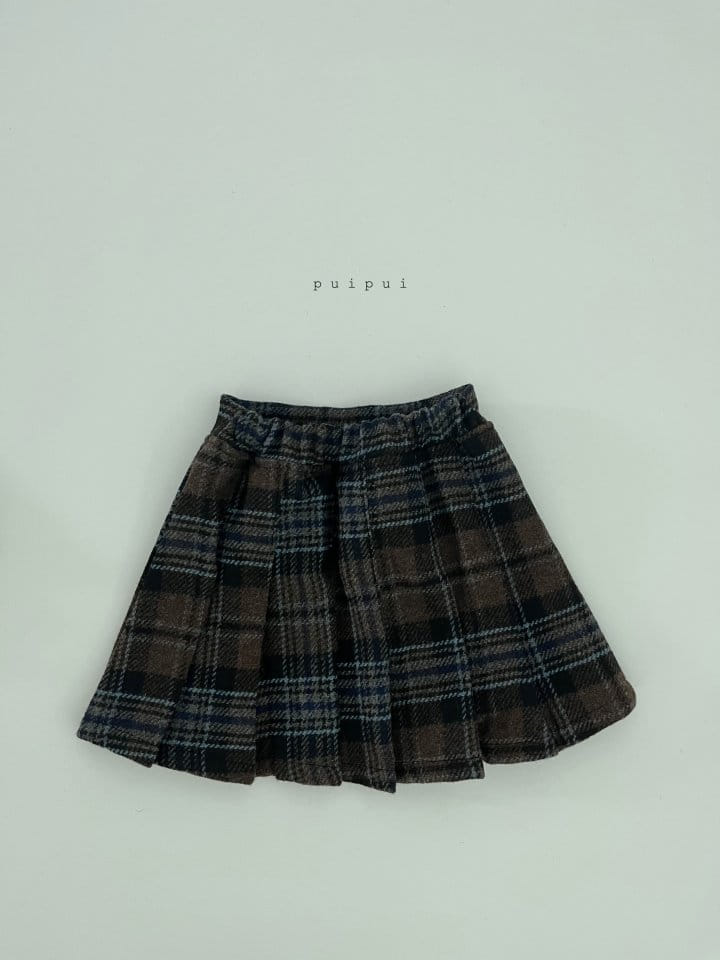 Puipui - Korean Children Fashion - #fashionkids - Henry Check Skirt - 7