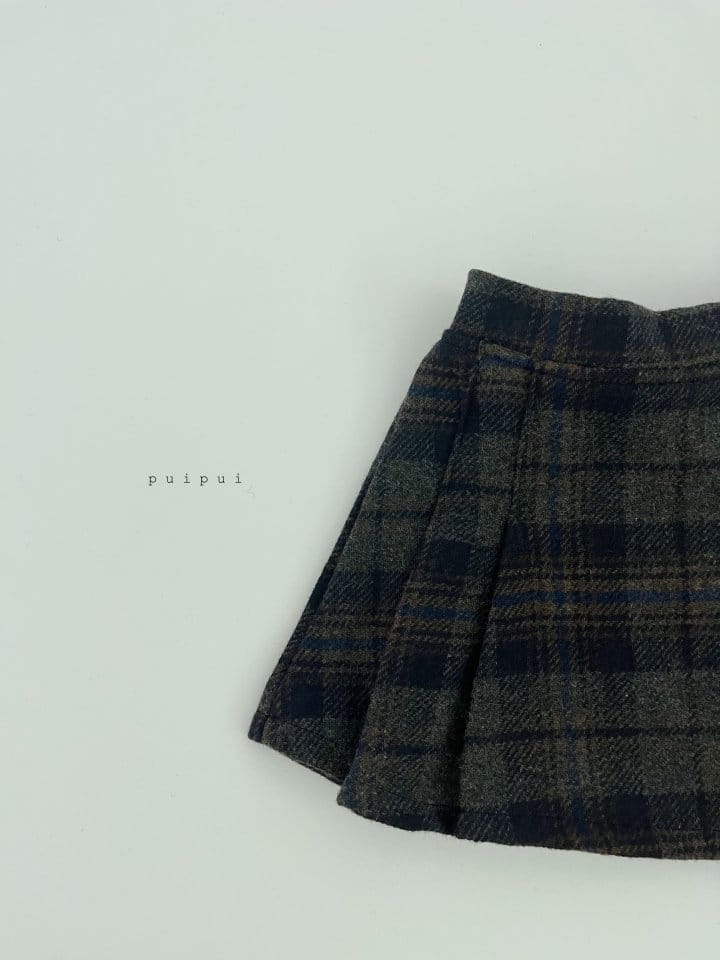 Puipui - Korean Children Fashion - #stylishchildhood - Henry Check Skirt - 2