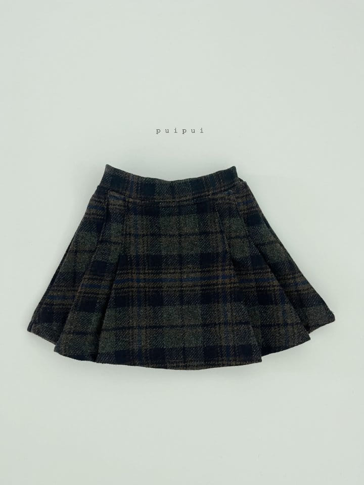 Puipui - Korean Children Fashion - #toddlerclothing - Henry Check Skirt