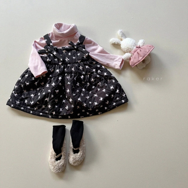 Raker - Korean Children Fashion - #minifashionista - Toto Ribbon Jumper Skirt - 4