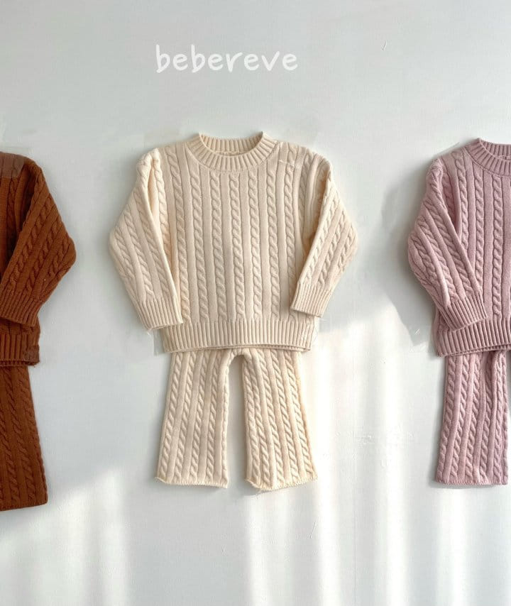 Reve Kid - Korean Baby Fashion - #babywear - Bebe Twist Top Bottom Set - 2