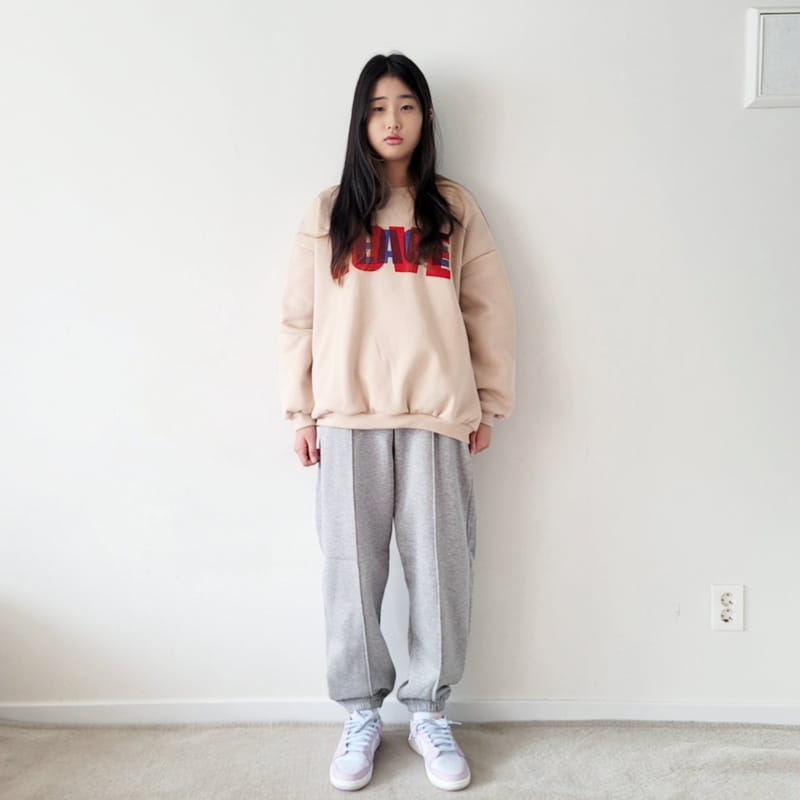 Riwoo Riwoo - Korean Junior Fashion - #designkidswear - Love Peace Sweatshirt - 3