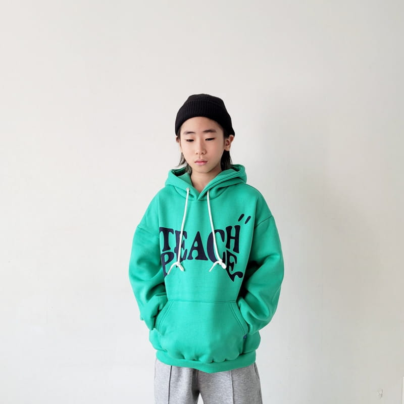 Riwoo Riwoo - Korean Junior Fashion - #fashionkids - Teach Peace Hoody Swaetshirt - 7