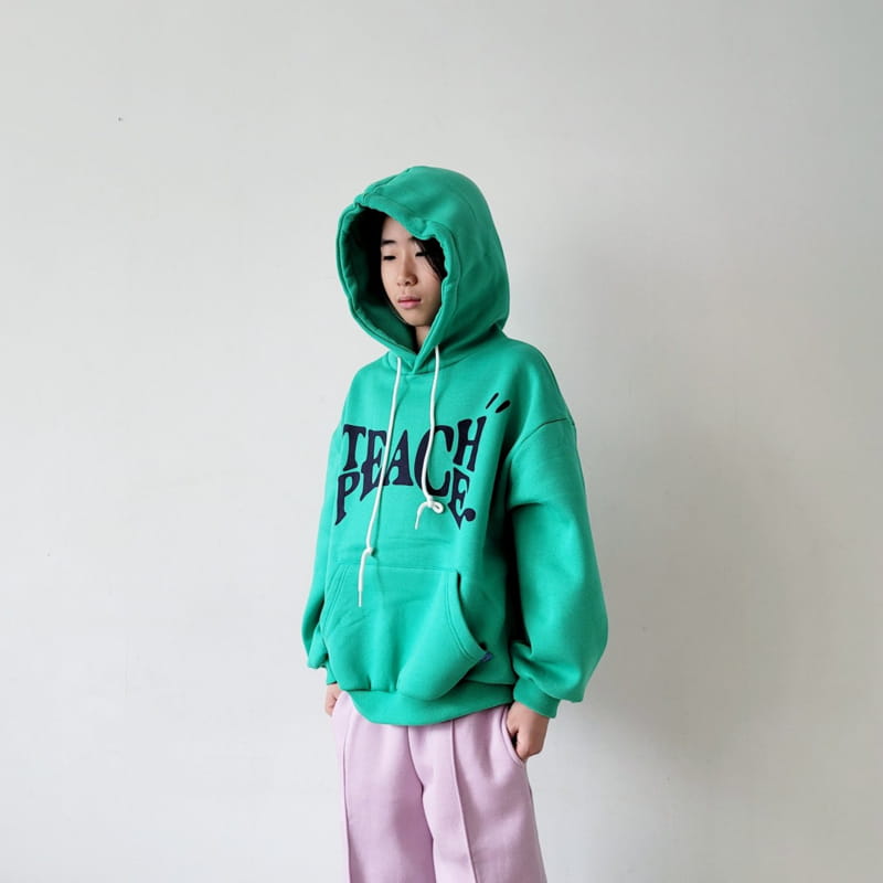 Riwoo Riwoo - Korean Junior Fashion - #kidsstore - Teach Peace Hoody Swaetshirt - 9