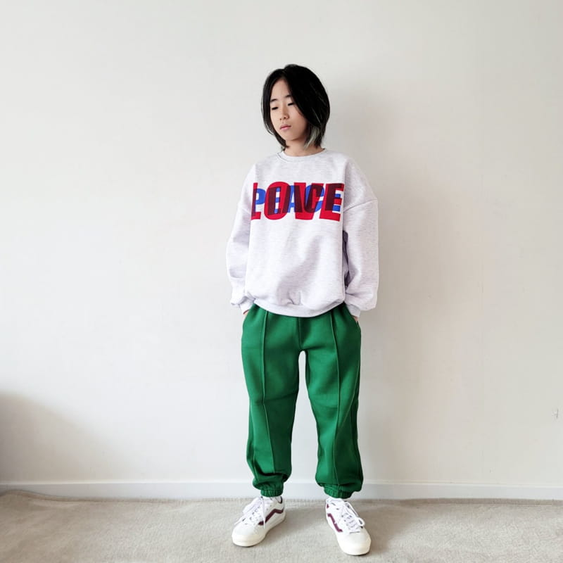 Riwoo Riwoo - Korean Junior Fashion - #littlefashionista - Love Peace Sweatshirt - 10