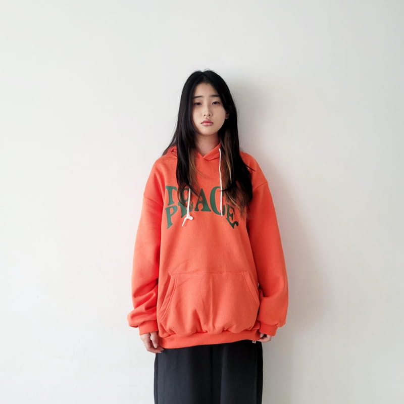 Riwoo Riwoo - Korean Junior Fashion - #stylishchildhood - Teach Peace Hoody Swaetshirt - 2