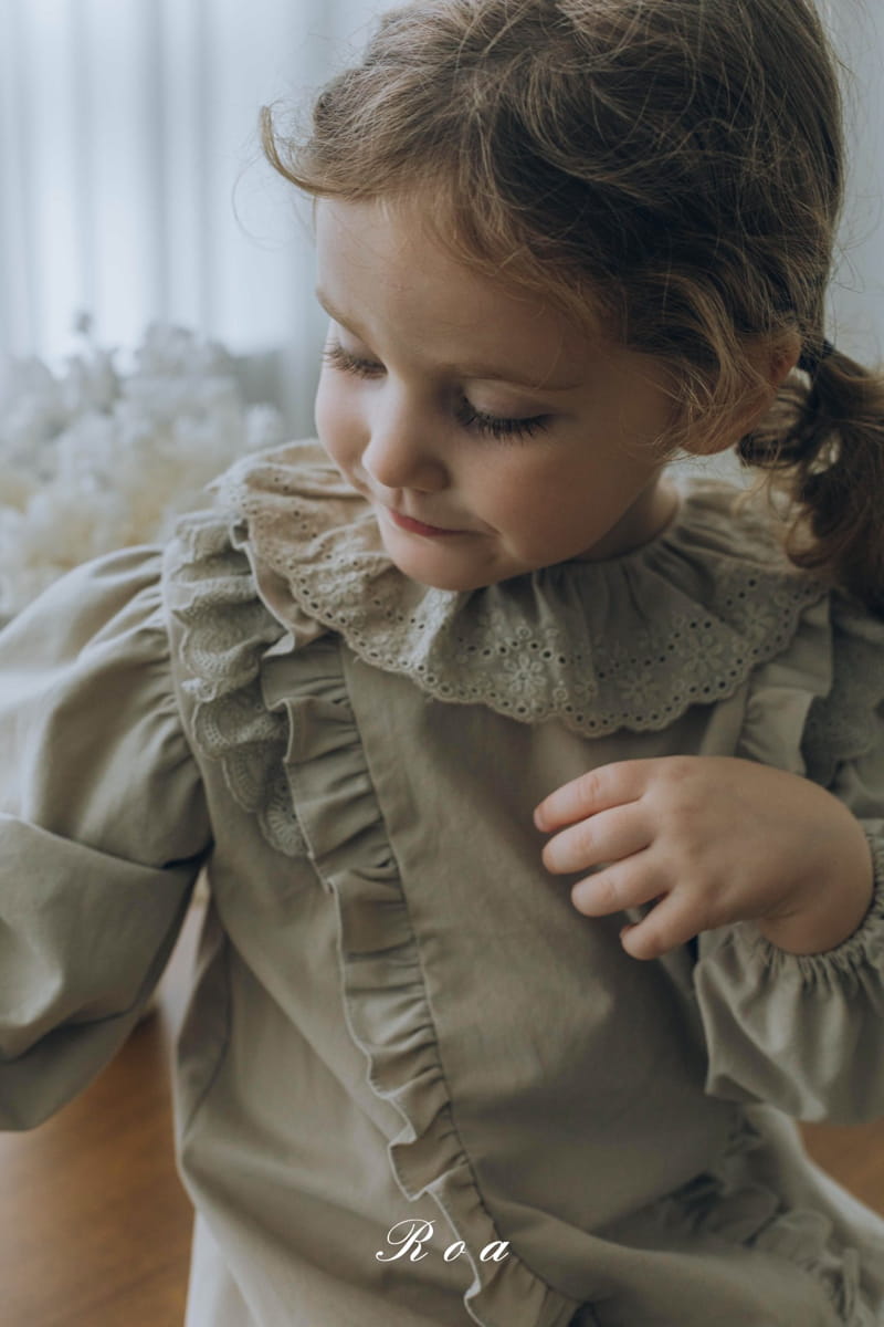 Roa - Korean Children Fashion - #kidsshorts - Ellin Frill Blouse - 8