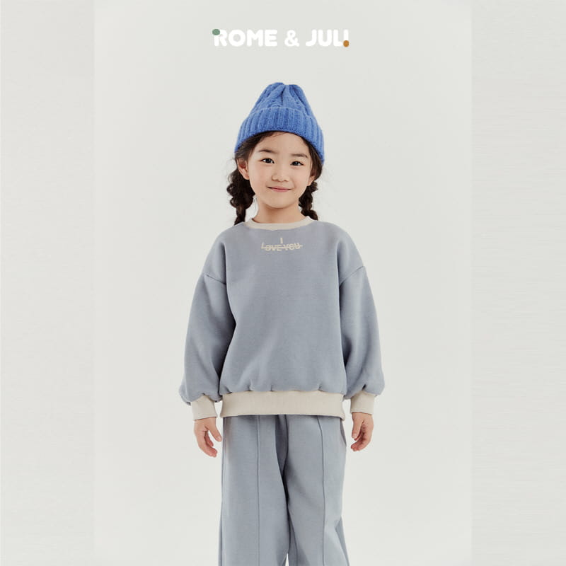 Rome Juli - Korean Children Fashion - #childofig - Love U Top Bottom Set - 5
