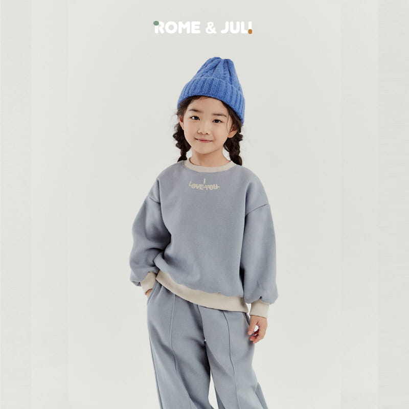 Rome Juli - Korean Children Fashion - #childofig - Love U Top Bottom Set - 6
