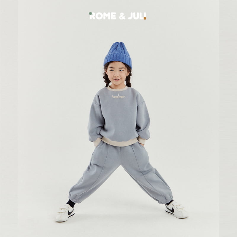 Rome Juli - Korean Children Fashion - #childrensboutique - Love U Top Bottom Set - 7