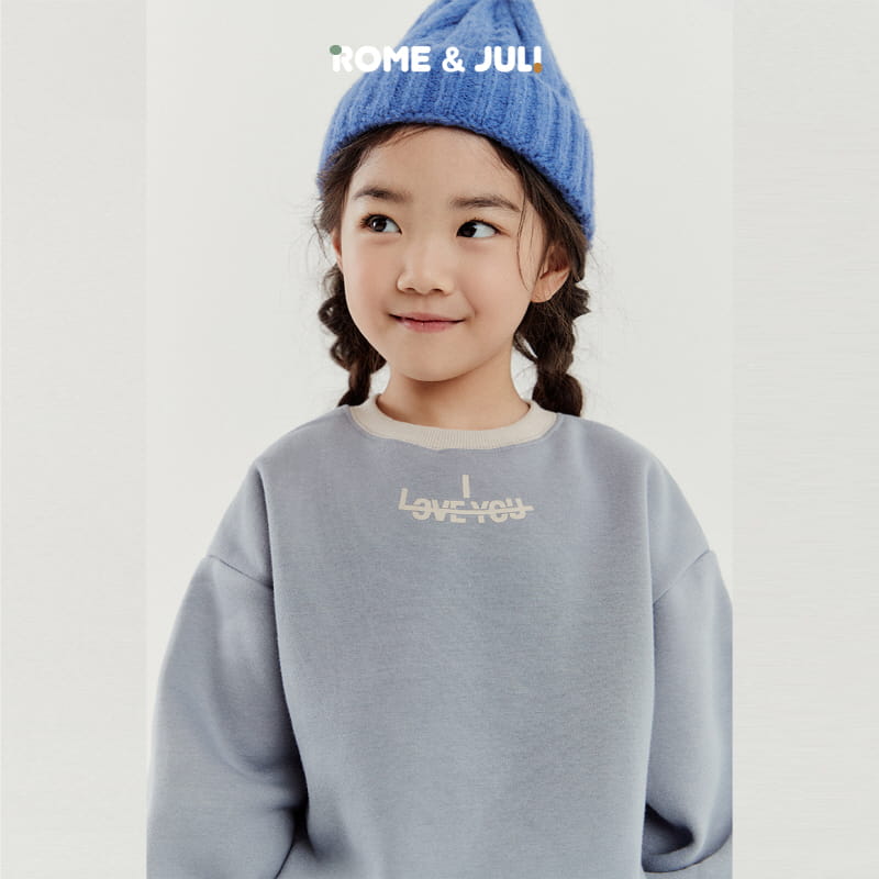 Rome Juli - Korean Children Fashion - #fashionkids - Love U Top Bottom Set - 10