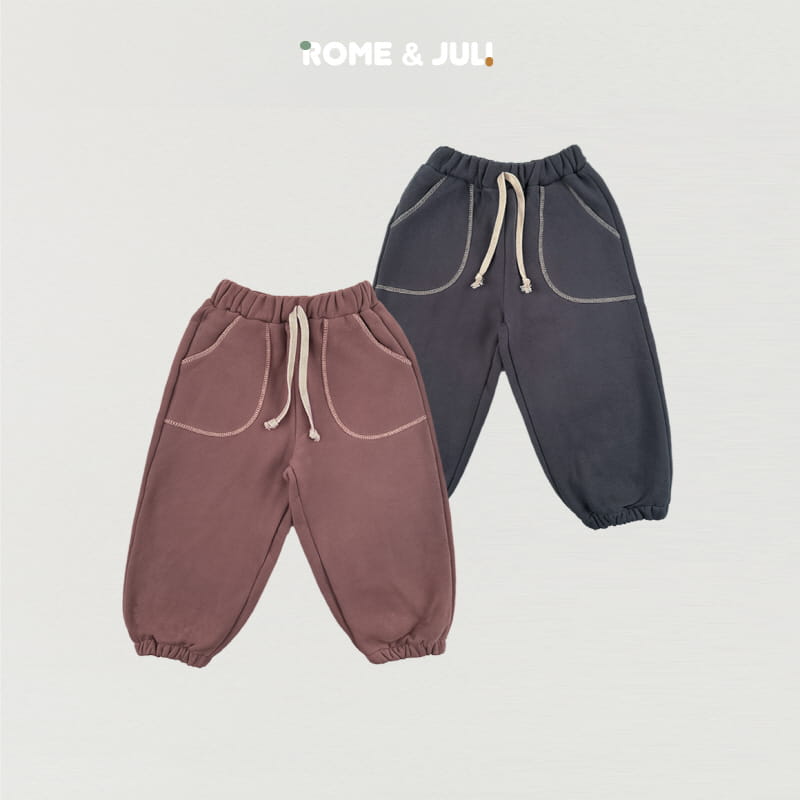 Rome Juli - Korean Children Fashion - #kidsshorts - Stitch Pants