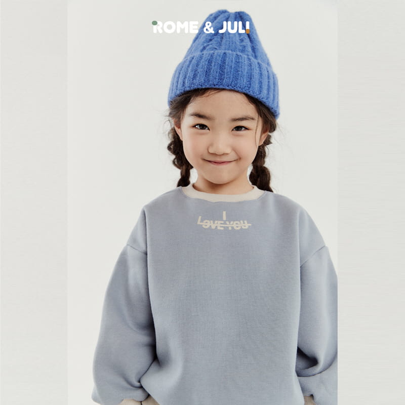 Rome Juli - Korean Children Fashion - #minifashionista - Love U Top Bottom Set - 4