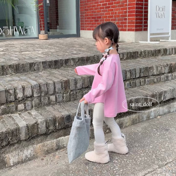 Saint Doll - Korean Children Fashion - #childrensboutique - Veloure Loose Tee with mom - 4