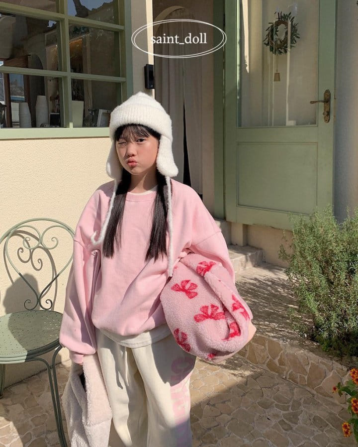 Saint Doll - Korean Children Fashion - #designkidswear - Back Heart Sweatshirt with mom - 2