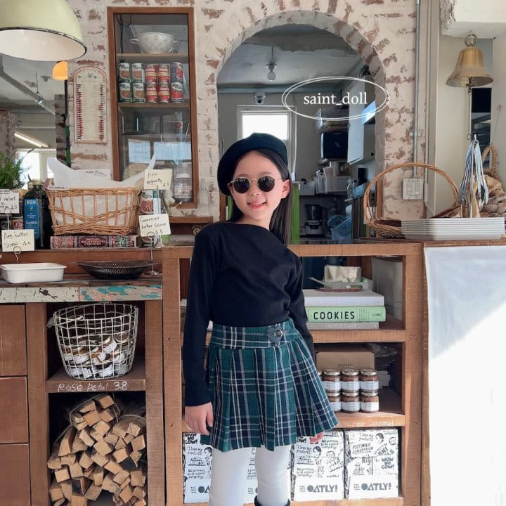 Saint Doll - Korean Children Fashion - #designkidswear - Hear Buckle Skirt - 11