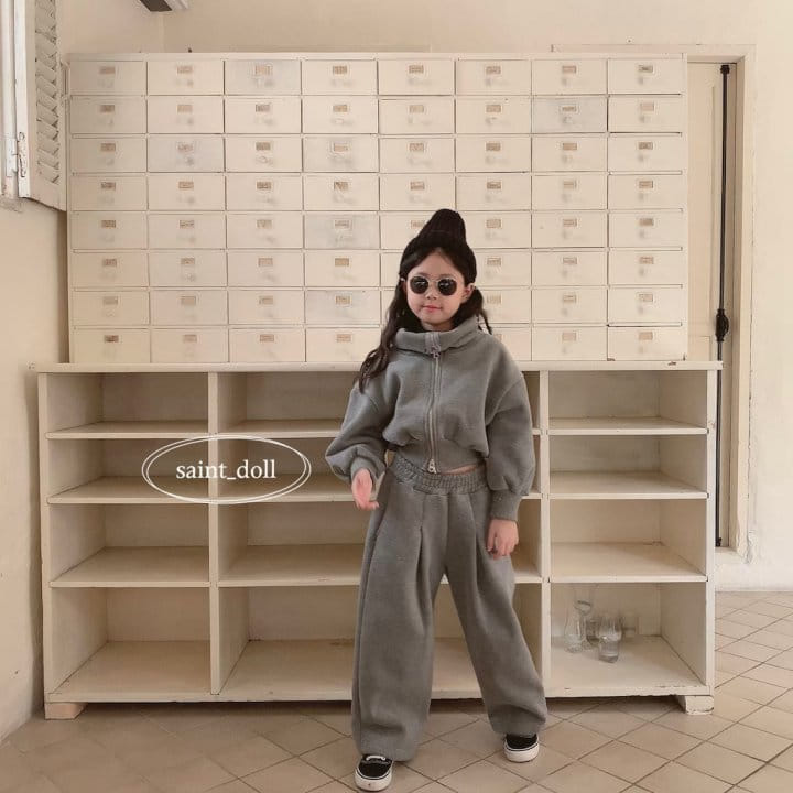 Saint Doll - Korean Children Fashion - #designkidswear - Neck Collar Zip-up with mom - 5