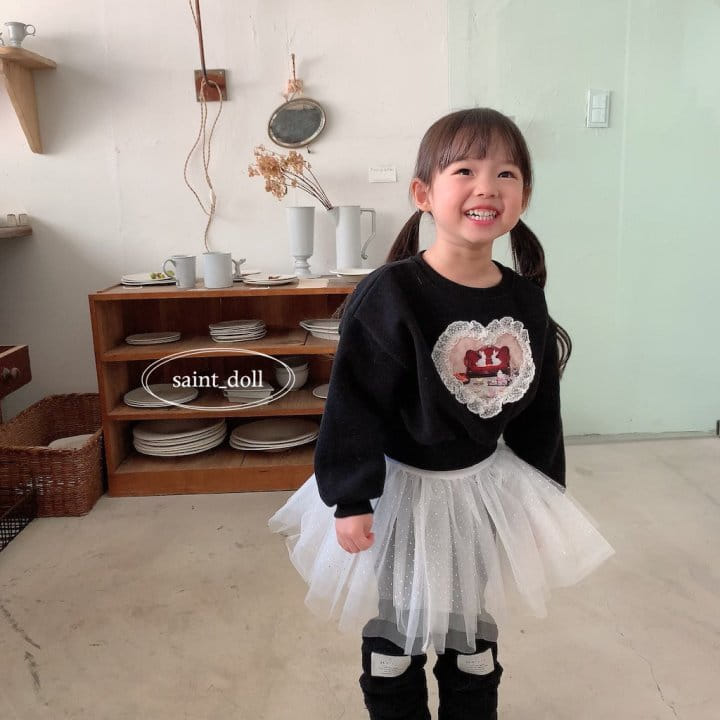 Saint Doll - Korean Children Fashion - #designkidswear - Lace Crop Sweatshirt with mom - 12