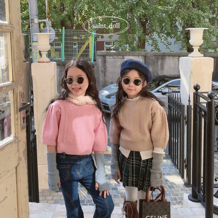 Saint Doll - Korean Children Fashion - #fashionkids - Foming Knit Tee