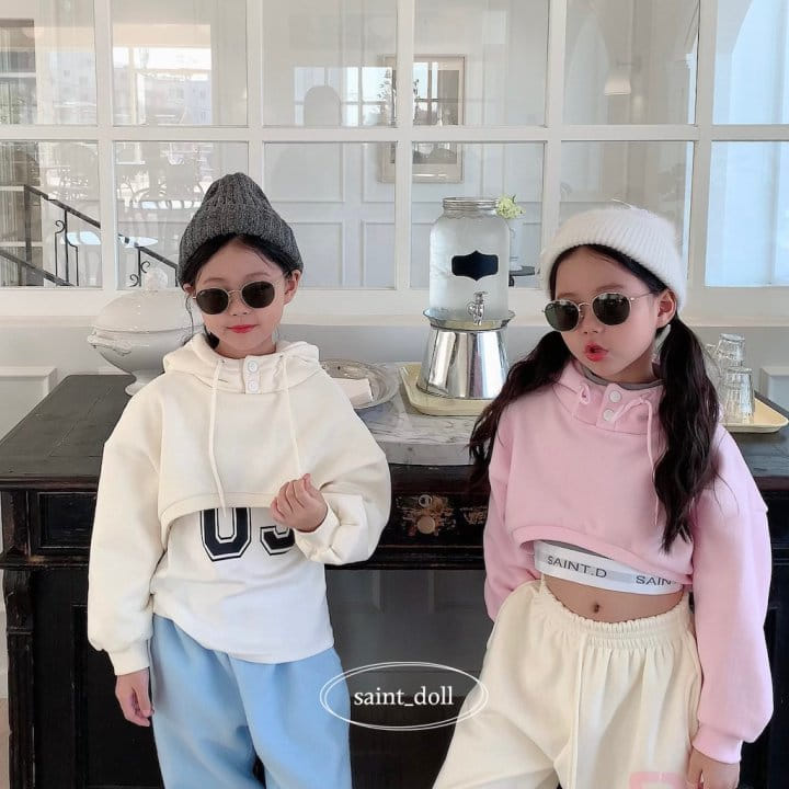 Saint Doll - Korean Children Fashion - #fashionkids - Hoody Crop Sweatshirt with mom - 2