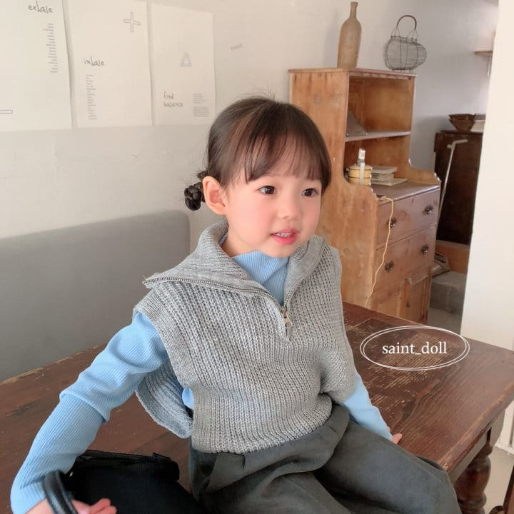 Saint Doll - Korean Children Fashion - #discoveringself - Zip-up Vest - 4