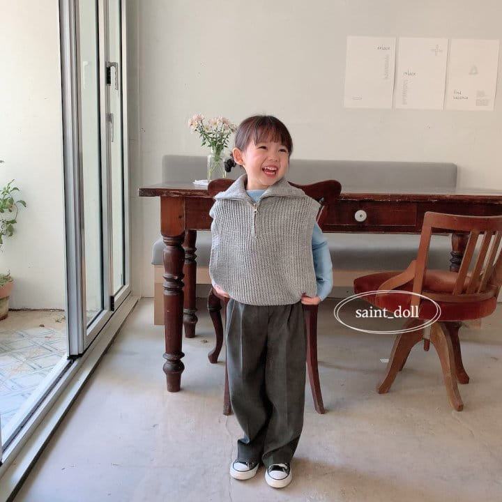 Saint Doll - Korean Children Fashion - #kidsshorts - Zip-up Vest - 5