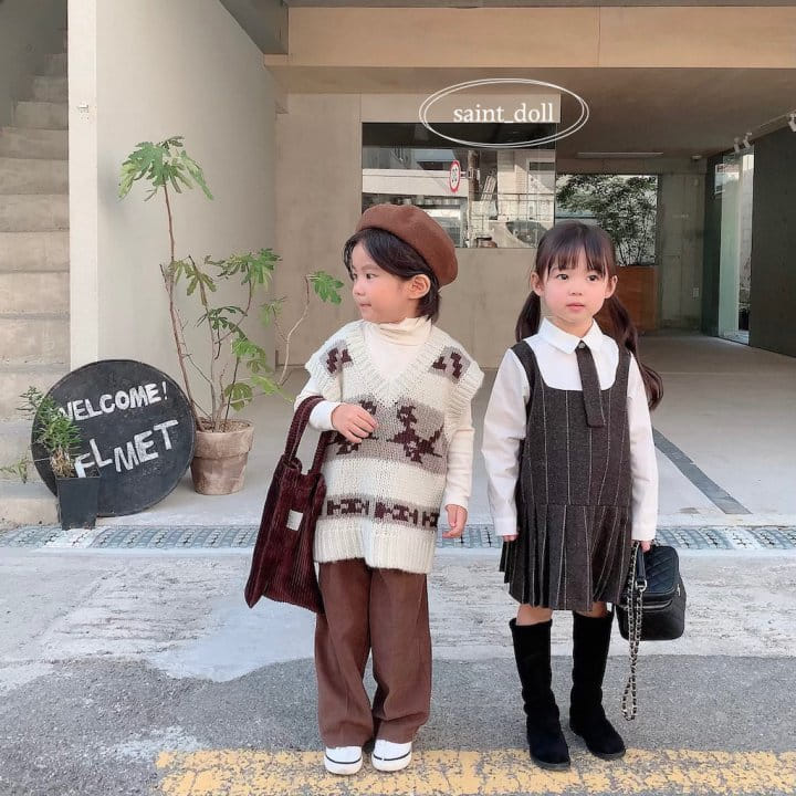 Saint Doll - Korean Children Fashion - #kidsshorts - Tie One-piece - 3