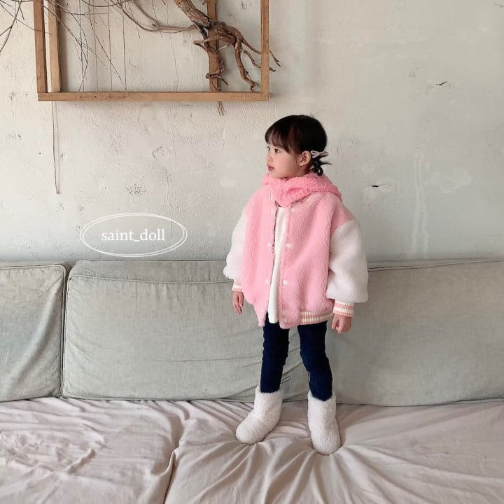Saint Doll - Korean Children Fashion - #kidsshorts - Bbosong Baseball Jumpert with mom - 4