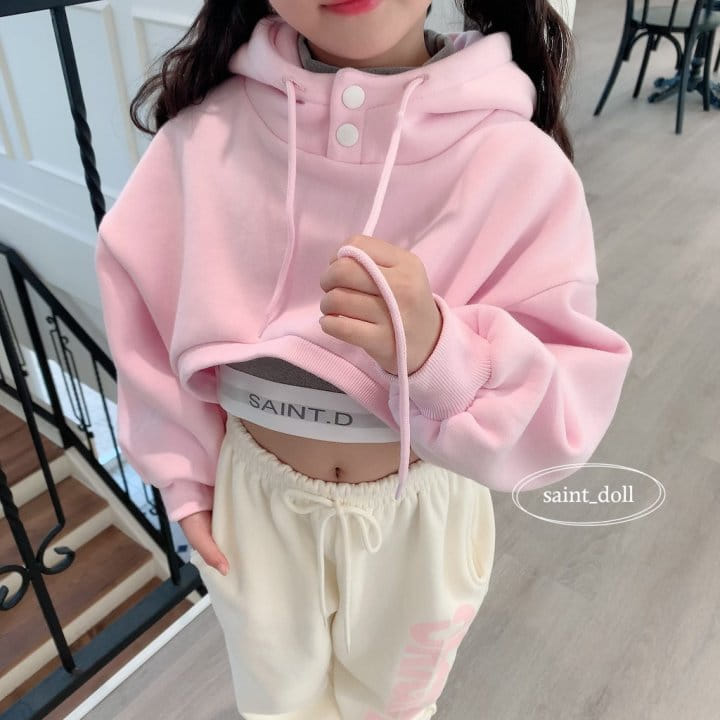 Saint Doll - Korean Children Fashion - #kidzfashiontrend - Hoody Crop Sweatshirt with mom - 5