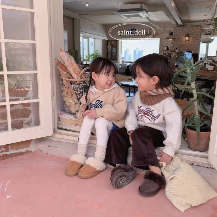 Saint Doll - Korean Children Fashion - #kidzfashiontrend - Newyork Sweatshirt with mom - 2