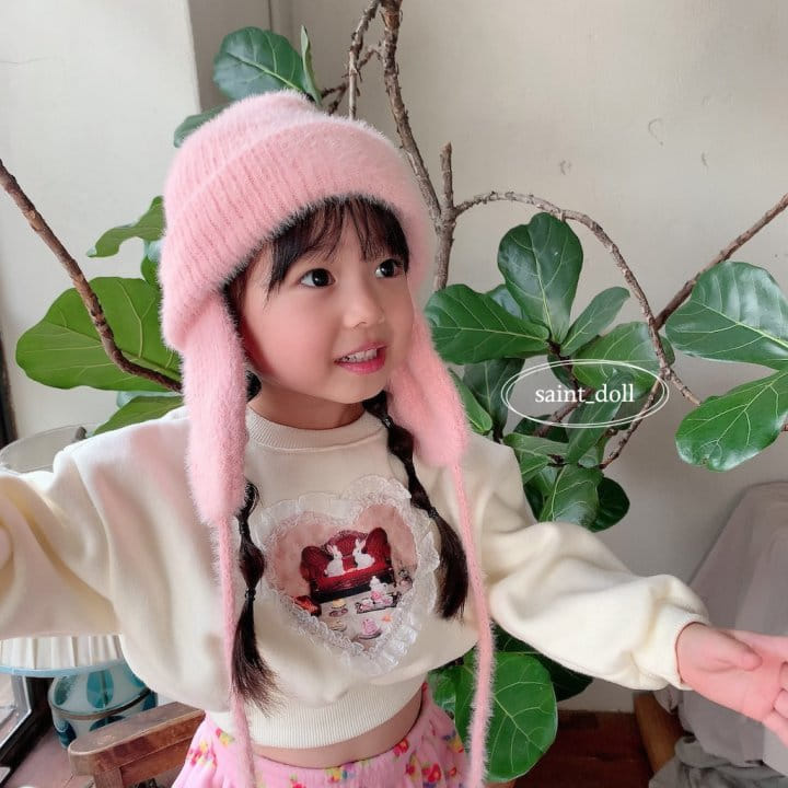 Saint Doll - Korean Children Fashion - #kidzfashiontrend - Lace Crop Sweatshirt with mom