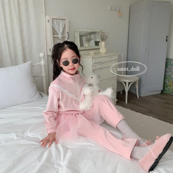 Saint Doll - Korean Children Fashion - #littlefashionista - Lace Zip-up - 5