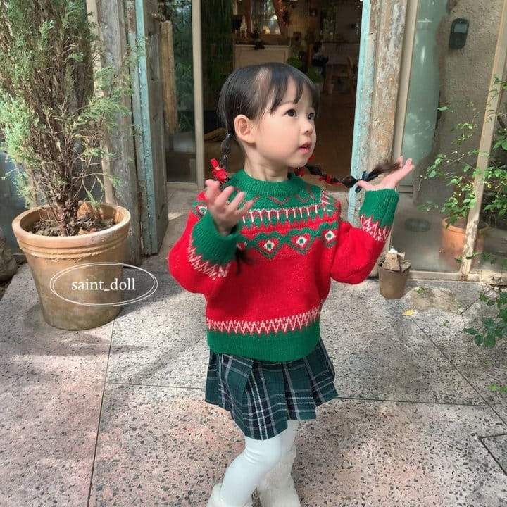 Saint Doll - Korean Children Fashion - #littlefashionista - Jacquard Knit Tee - 8