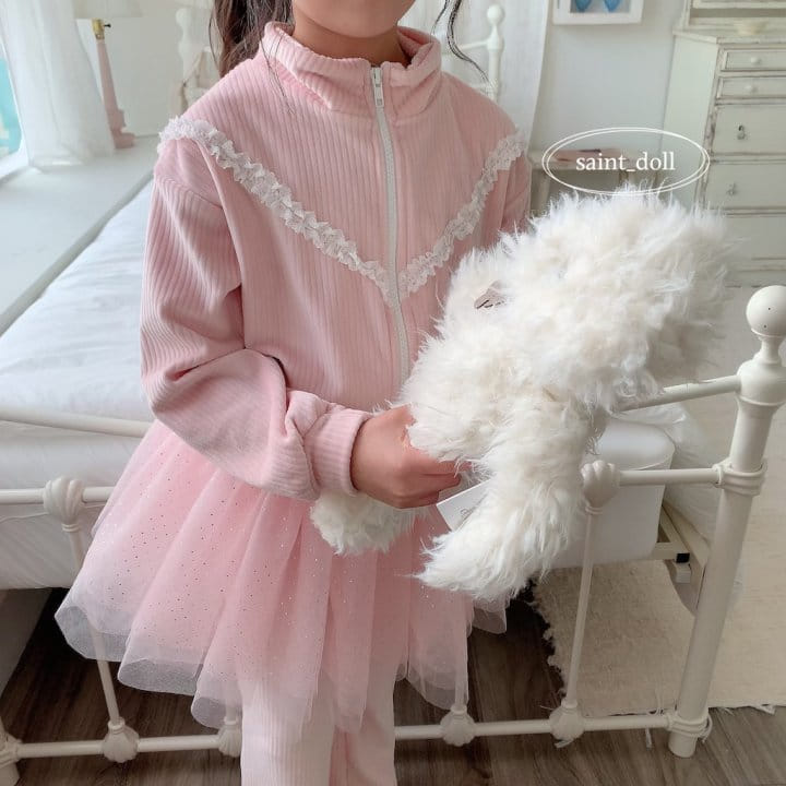 Saint Doll - Korean Children Fashion - #minifashionista - Lace Zip-up - 7