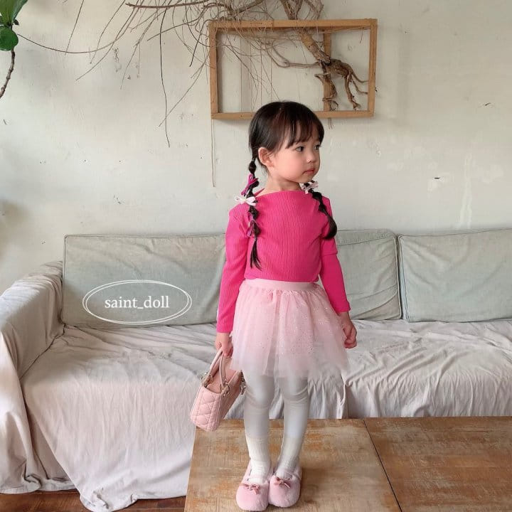 Saint Doll - Korean Children Fashion - #minifashionista - Rib Board Neck Tee with mom - 5