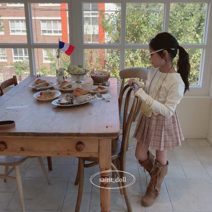 Saint Doll - Korean Children Fashion - #prettylittlegirls - Hear Buckle Skirt - 5
