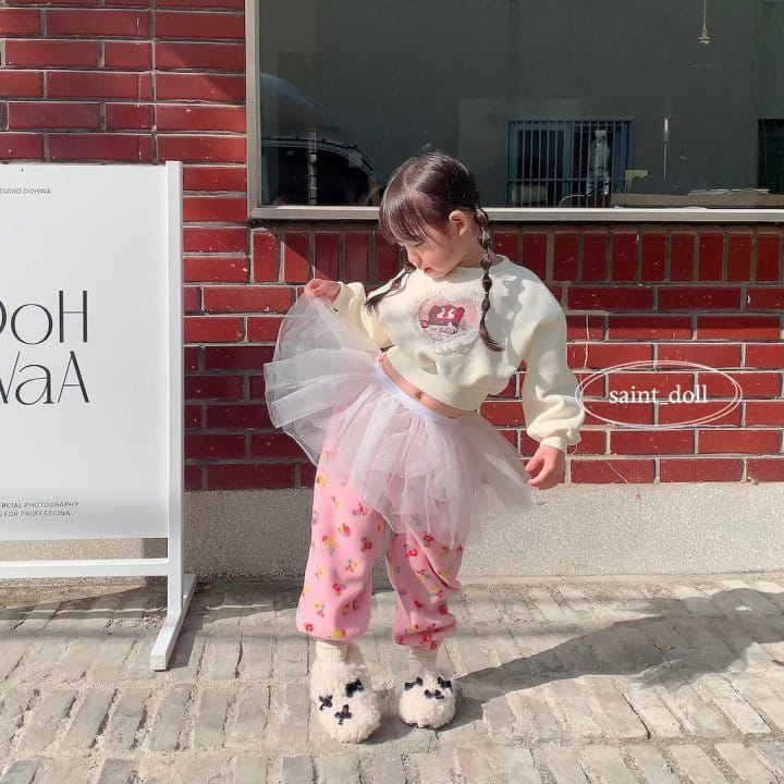 Saint Doll - Korean Children Fashion - #todddlerfashion - Lace Crop Sweatshirt with mom - 7