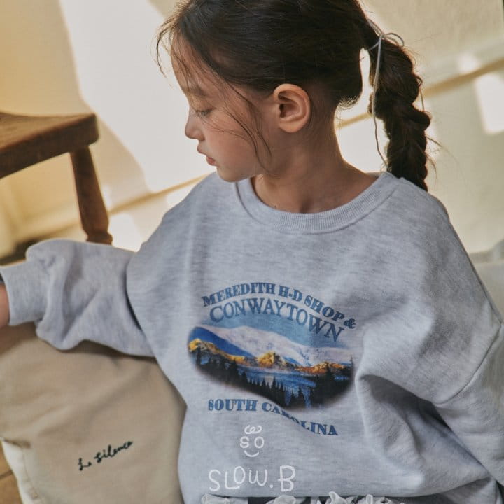 Slow B - Korean Children Fashion - #Kfashion4kids - Town Sweatshirt