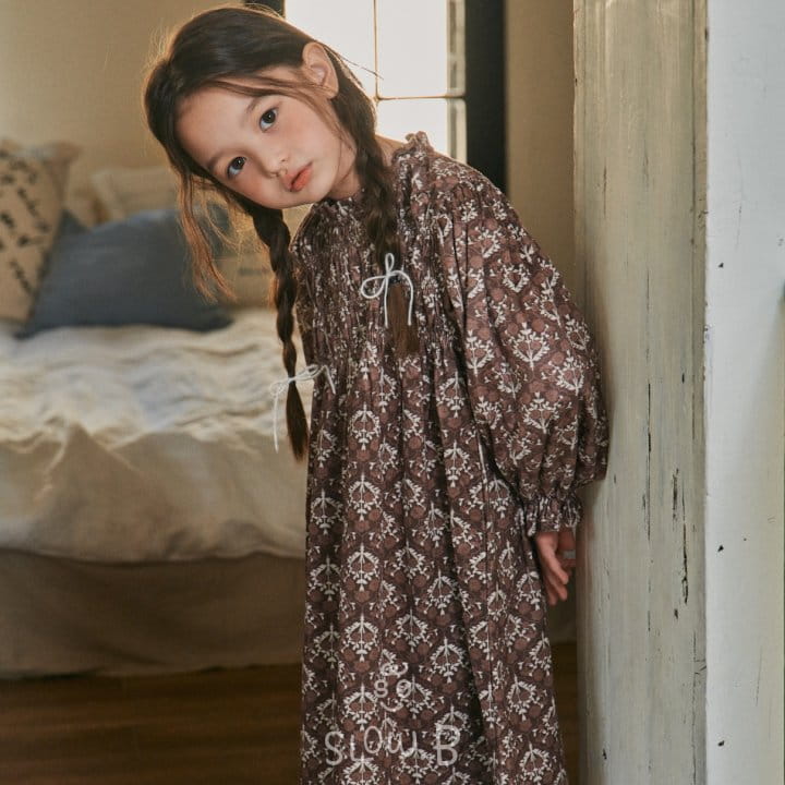 Slow B - Korean Children Fashion - #childofig - Paisely One-piece