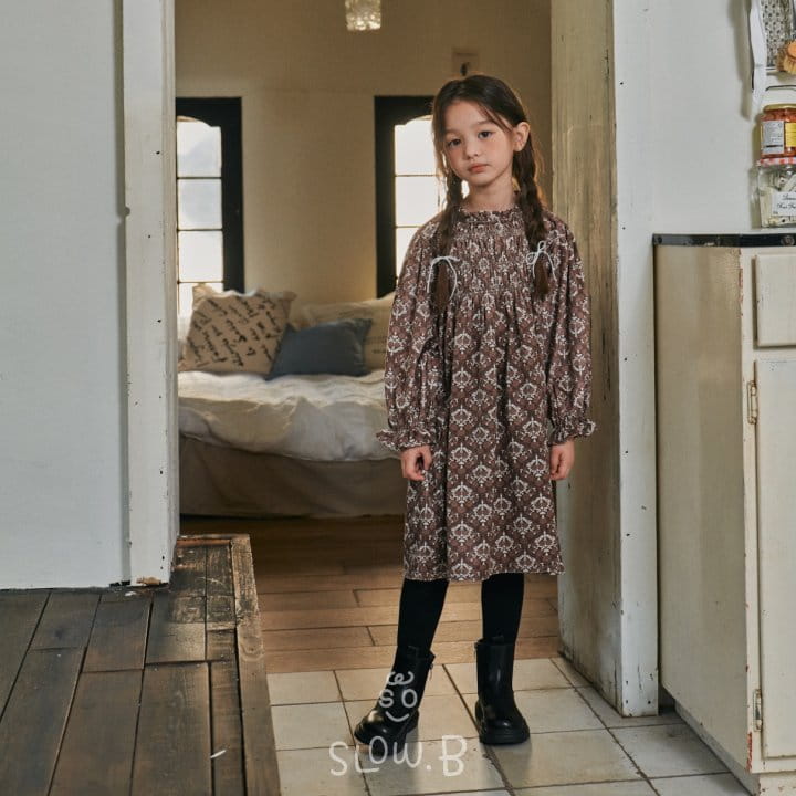 Slow B - Korean Children Fashion - #designkidswear - Paisely One-piece - 3