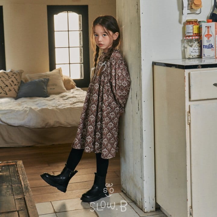 Slow B - Korean Children Fashion - #designkidswear - Paisely One-piece - 4