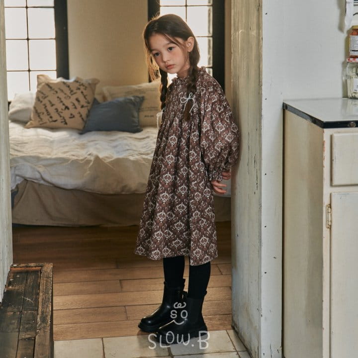 Slow B - Korean Children Fashion - #fashionkids - Paisely One-piece - 5