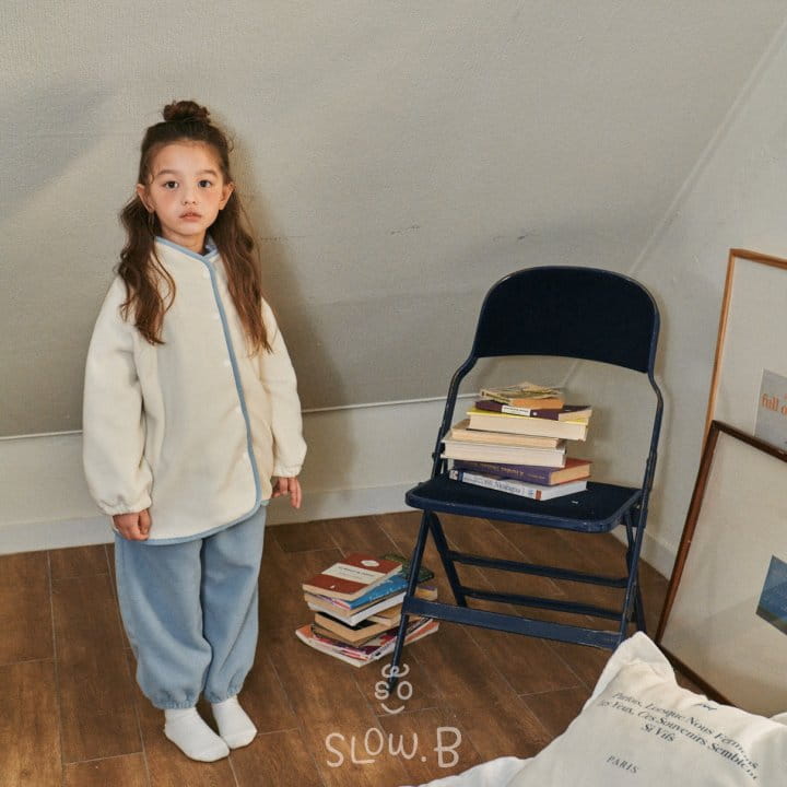 Slow B - Korean Children Fashion - #minifashionista - Color Fleece Pants - 6