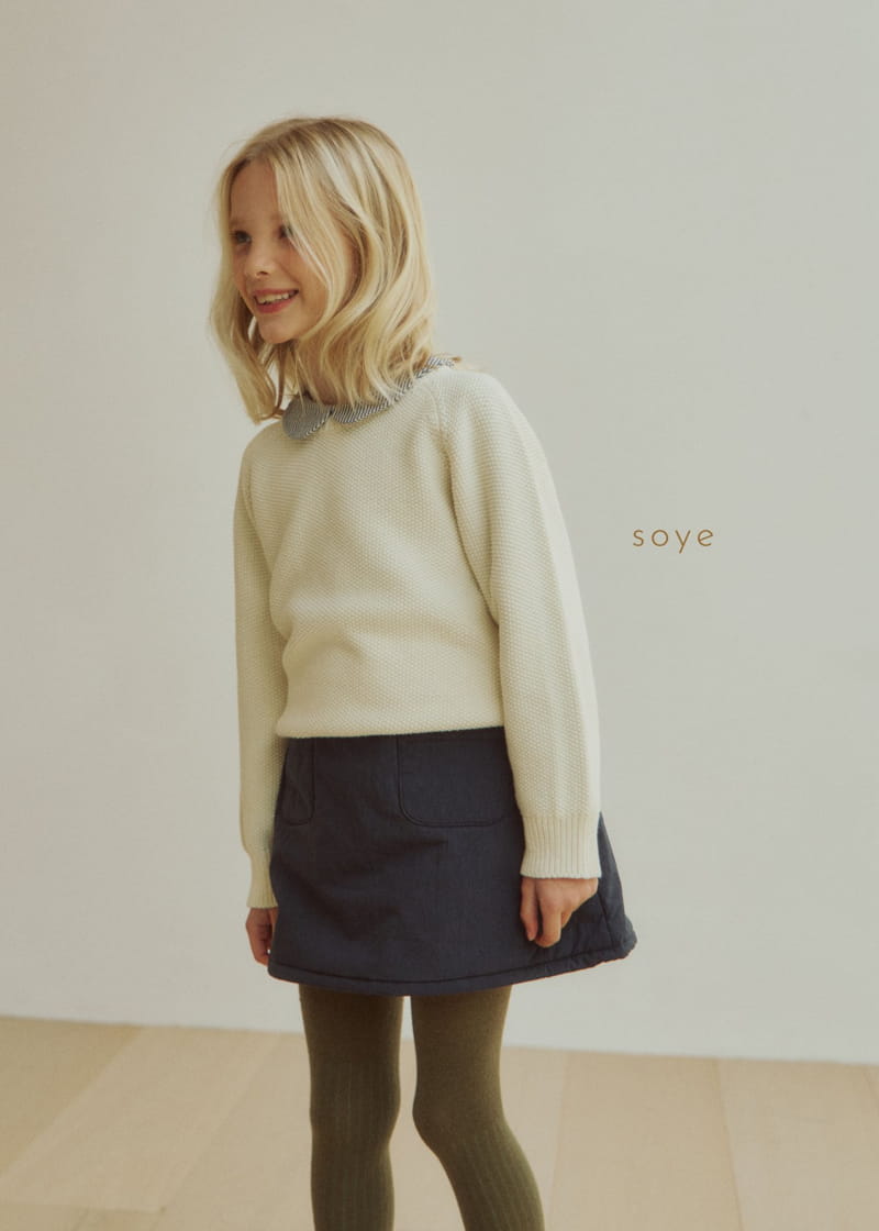 Soye - Korean Children Fashion - #designkidswear - Honey Round Knit Tee